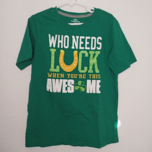 Way to Celebrate! "Who Needs Luck when you're this awesome" Shirt - Picture 1 of 4